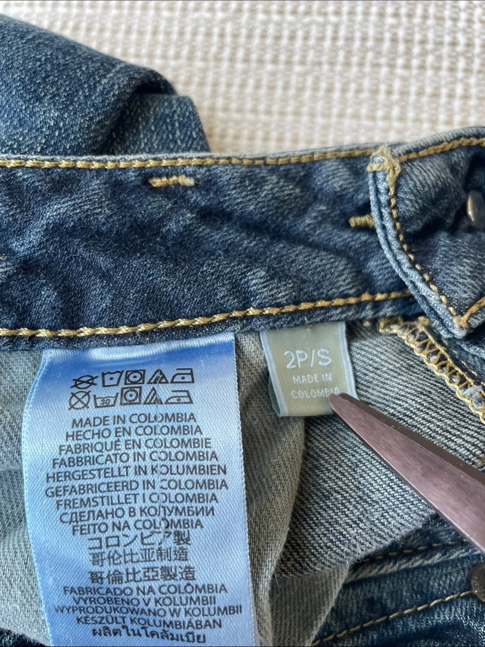 Michael Kors Womens Medium Bootcut Blue Flared Jeans- SZ 2P-S